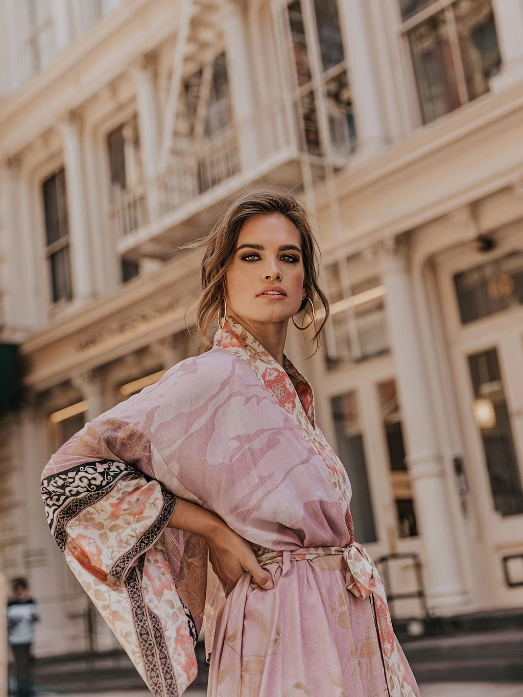 GR | Printed, Kimono-Inspired, Stylish Beach Wrap