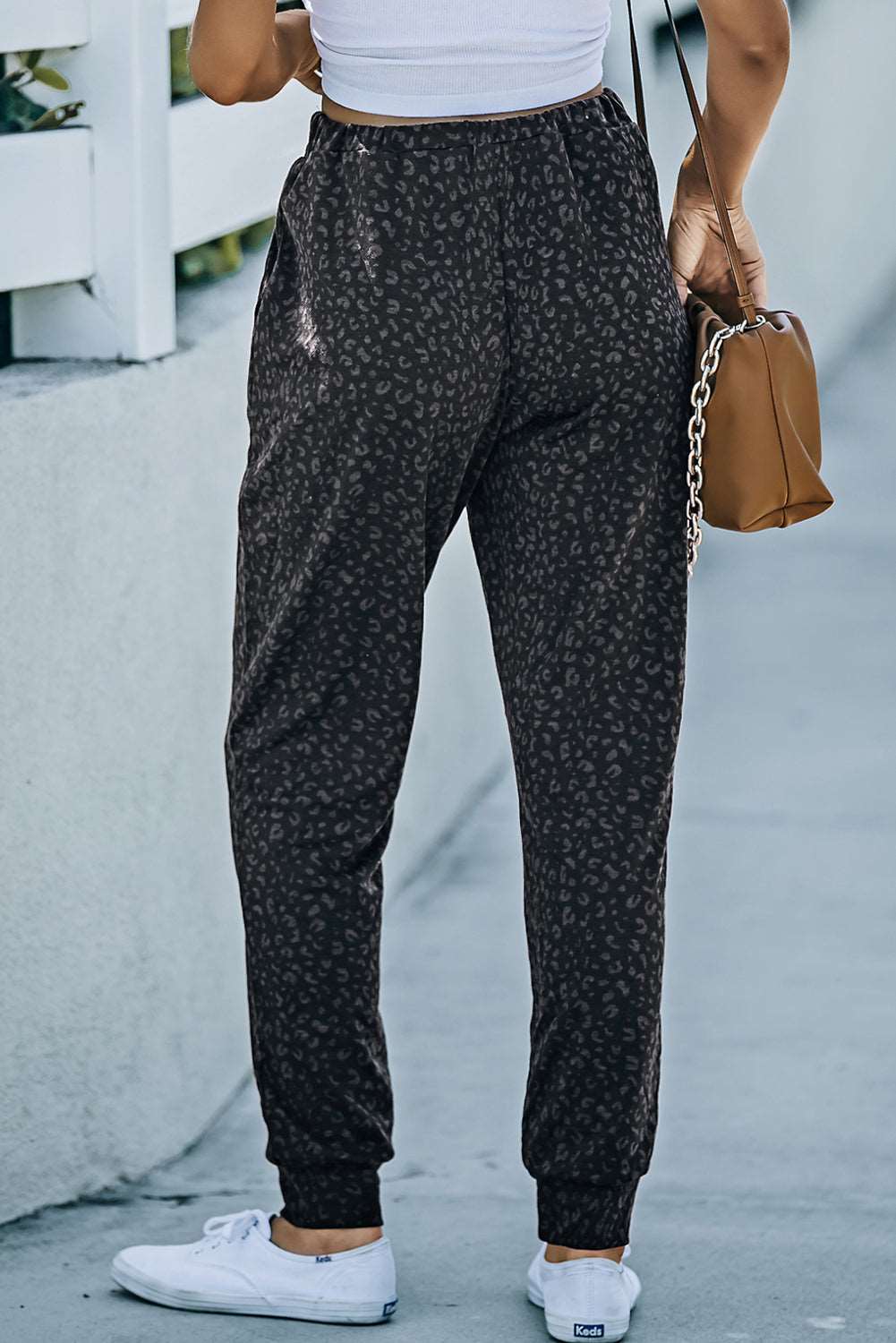 GR | Leopardenmuster Jogginghose Mit Taschen