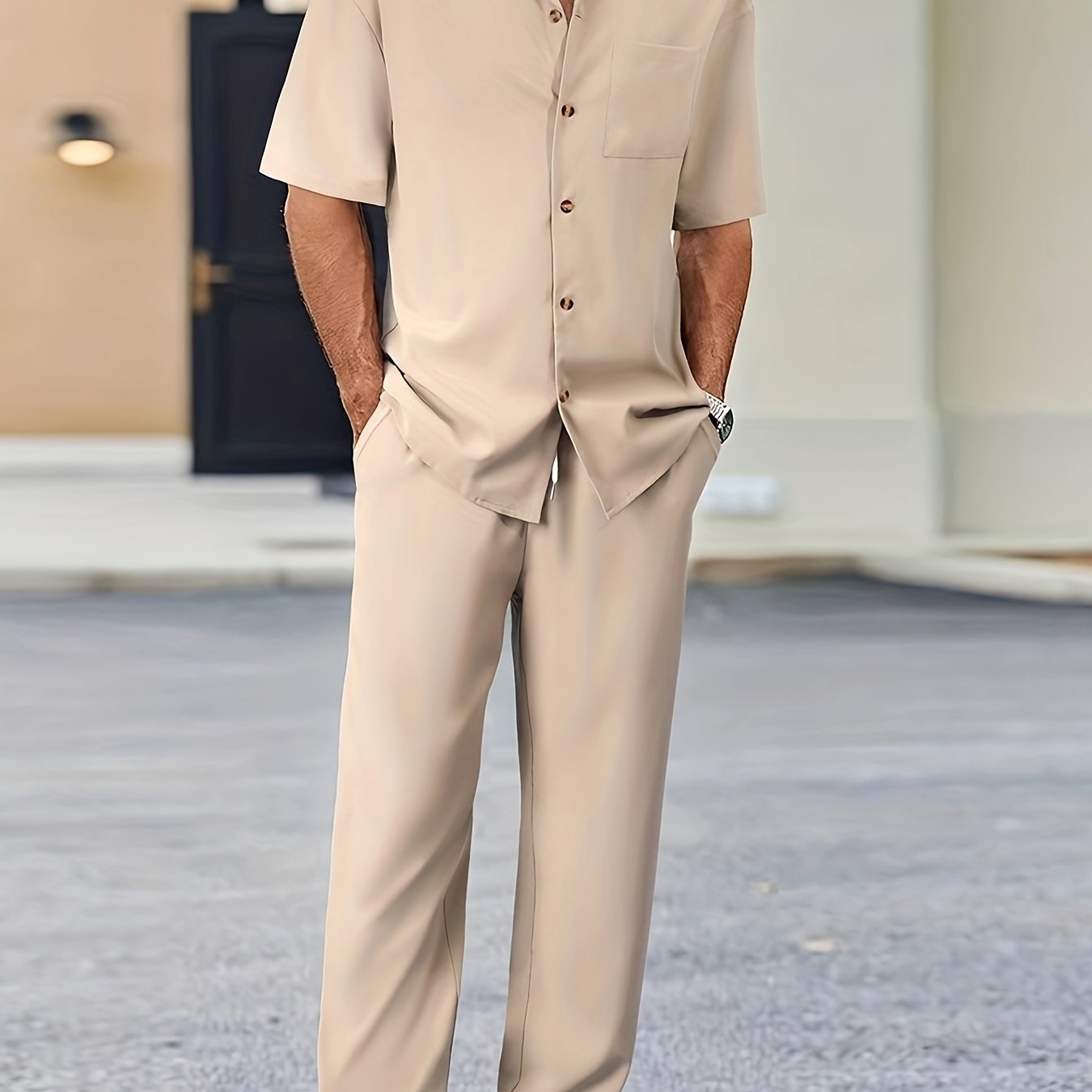 GR | Summer outfit set in a single color