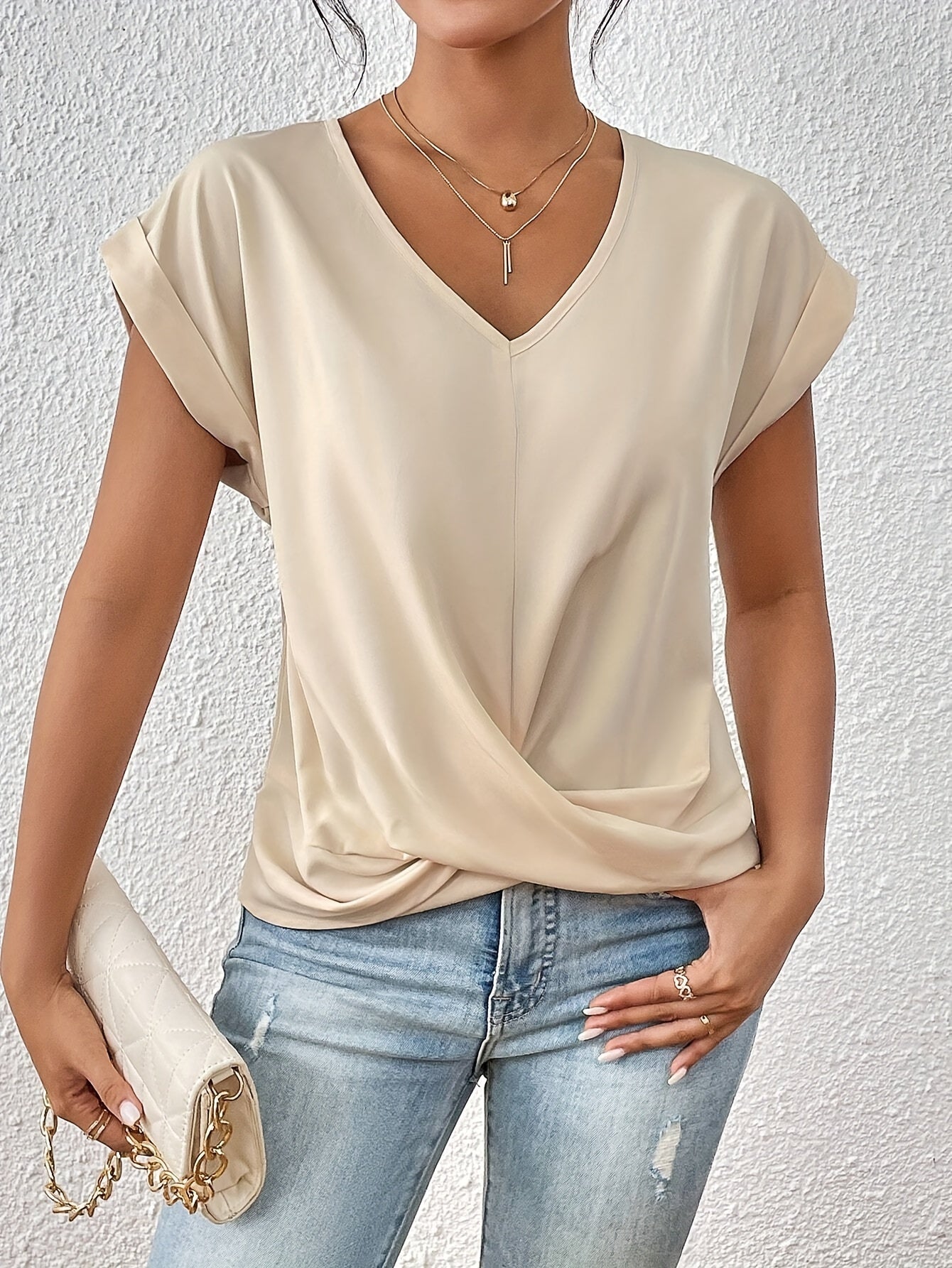 GR | Casual V-neck T-shirt