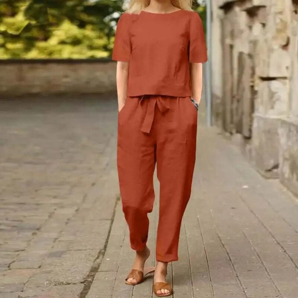 GR | Set Wide-leg Trousers for Women