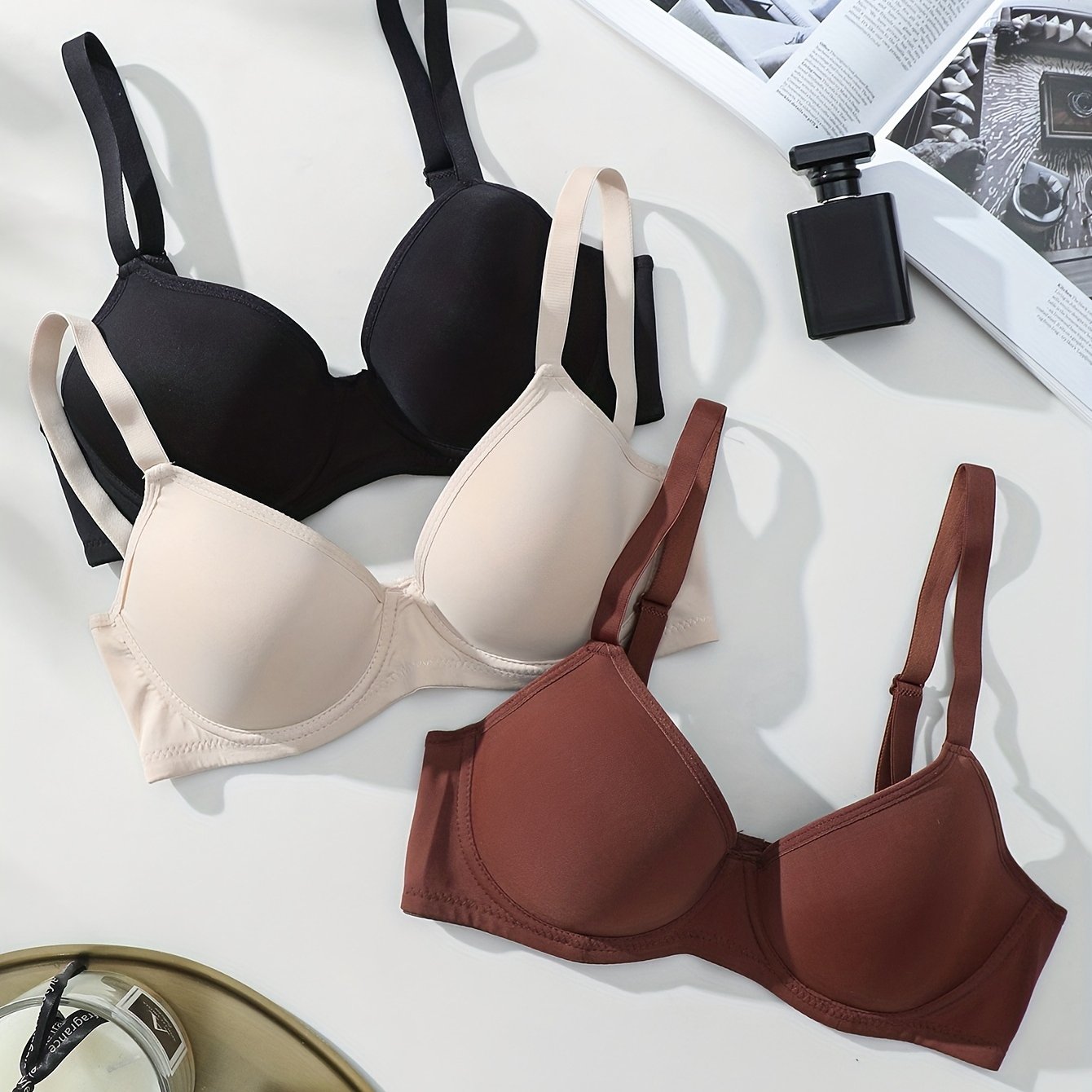 GR | 3-Piece Seamless Anti-Rejection Push-up Bra