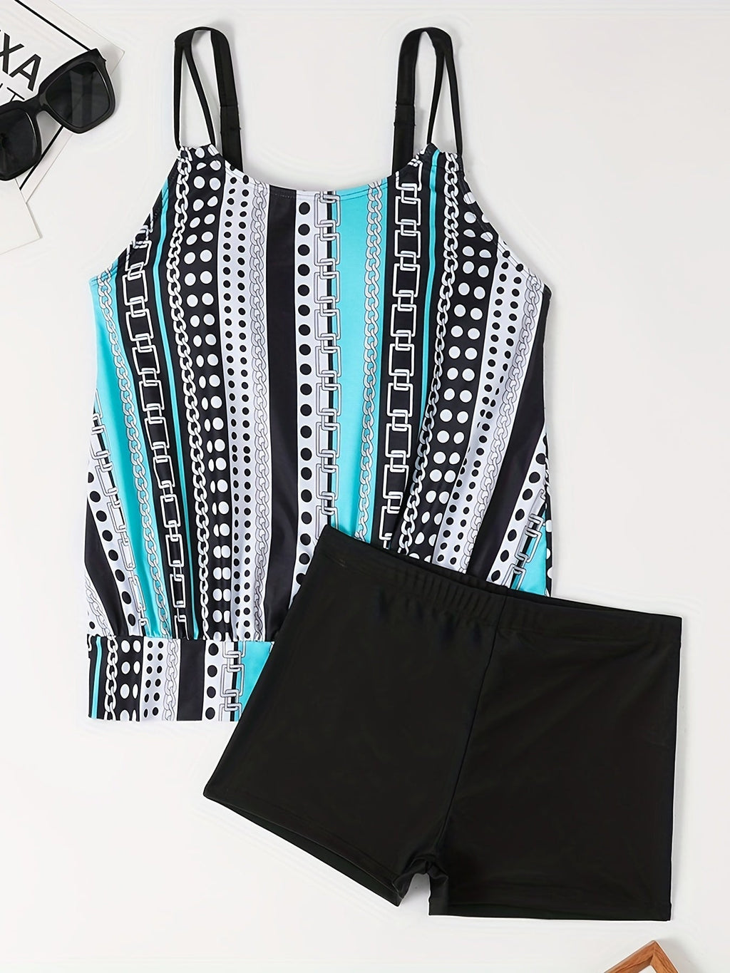 GR | Tankini set with stripes and dots