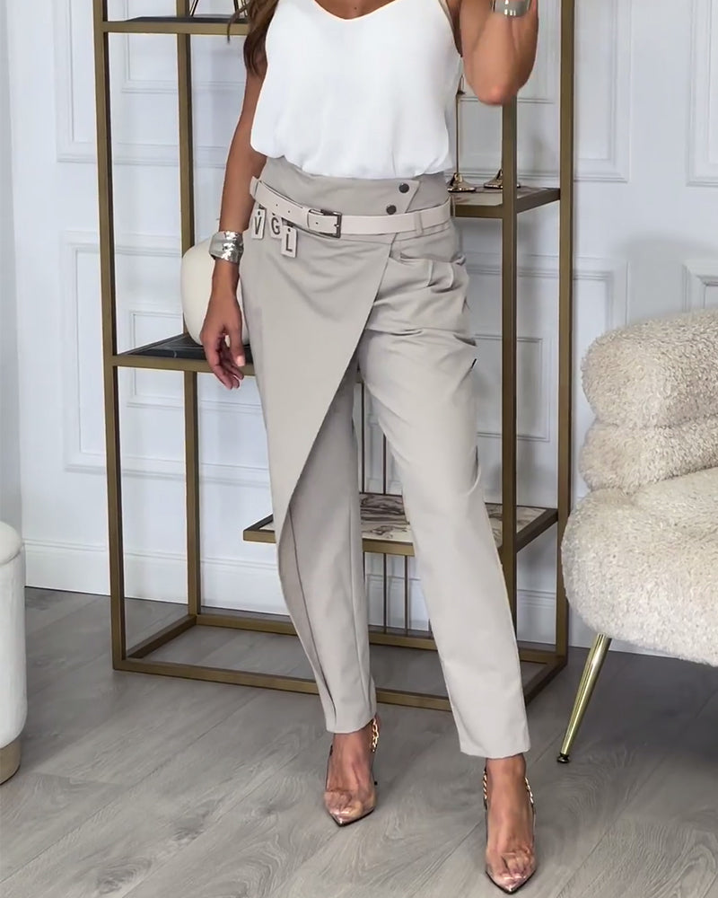 GR | Patchwork Trousers with Belt