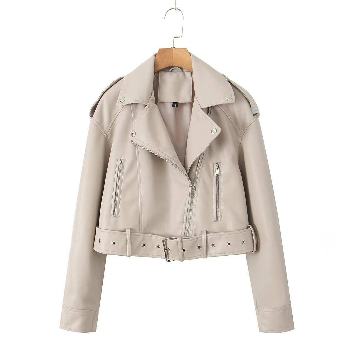 GR | Washable, Gradient Leather Jacket for Women*