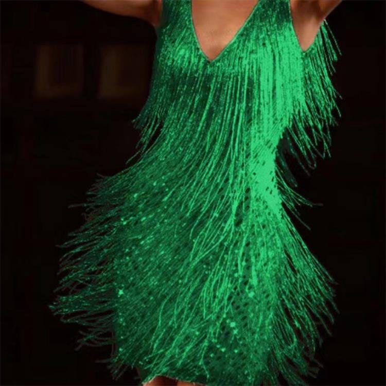 GR | Slip Kleid - Verführerisches V-Ausschnitt Kleid für Einen Stilvollen Look