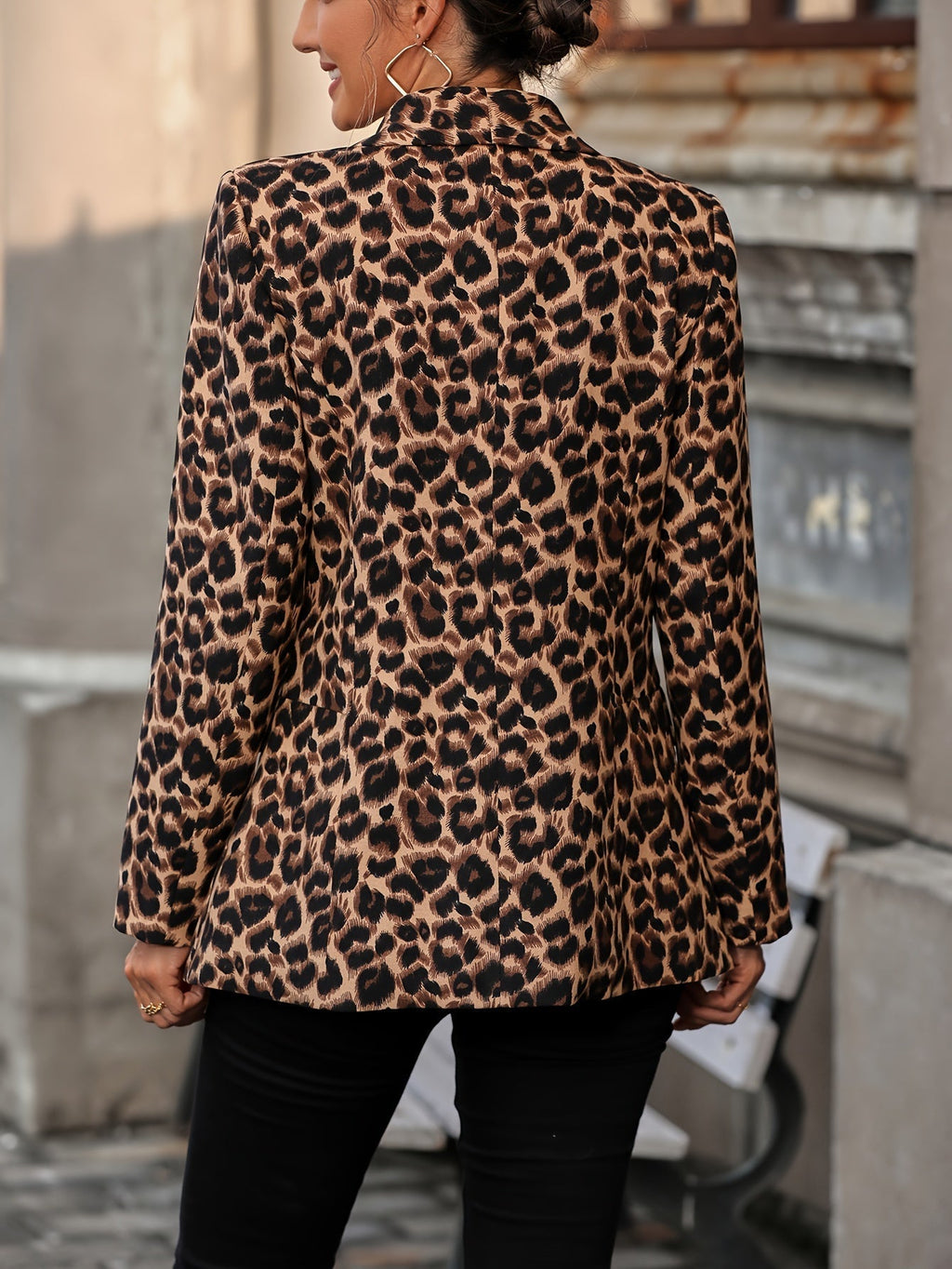 GR | Elegant business long blazer with