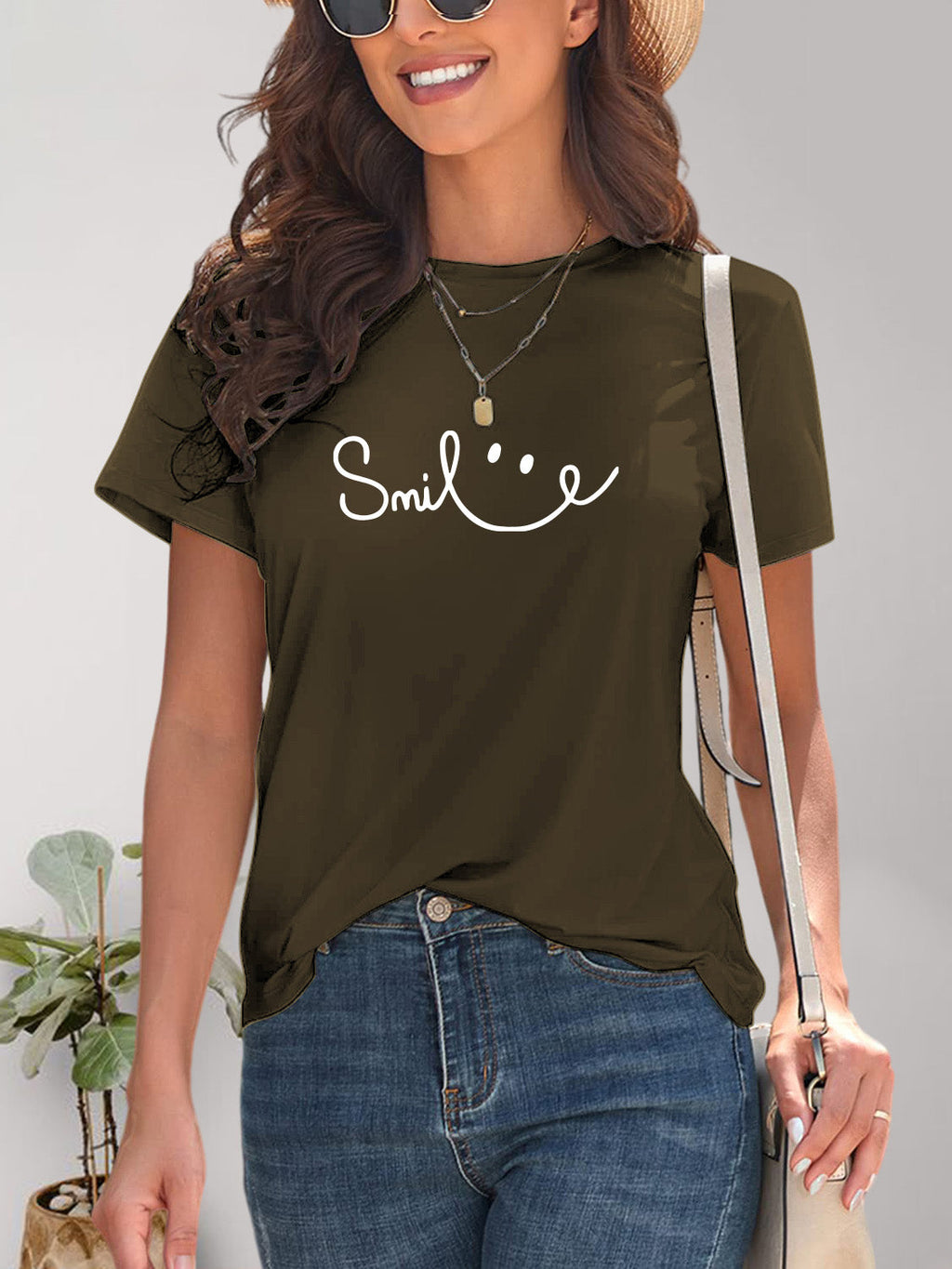 GR | Smile Rundhals Kurzarm T-Shirt