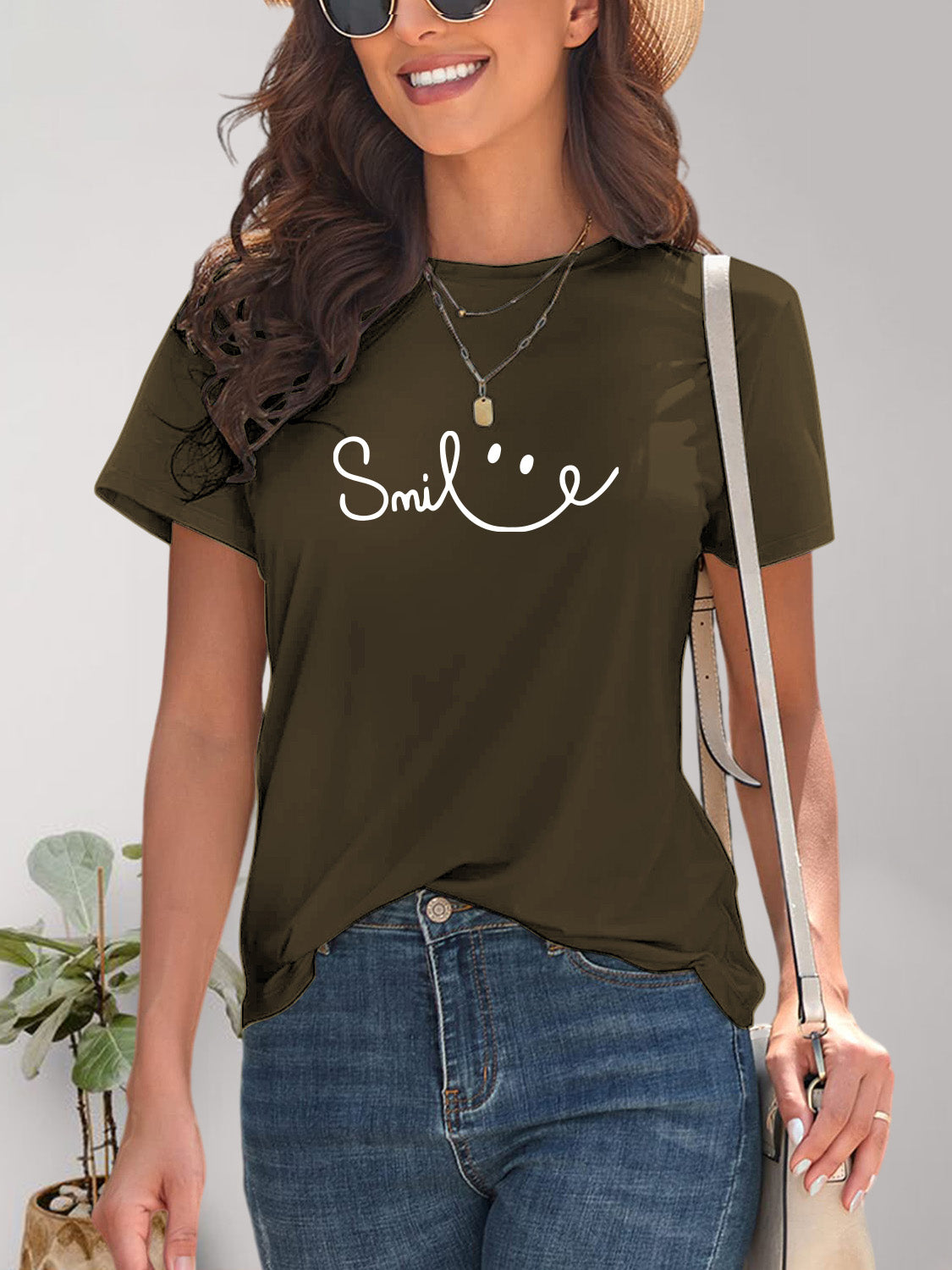 GR | Smile Rundhals Kurzarm T-Shirt