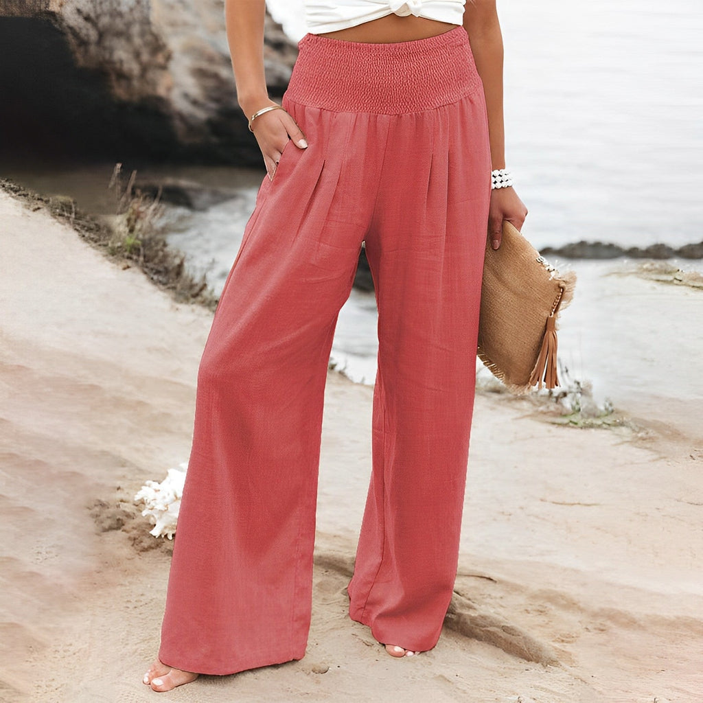 GR | Luxurious wide-leg trousers for women