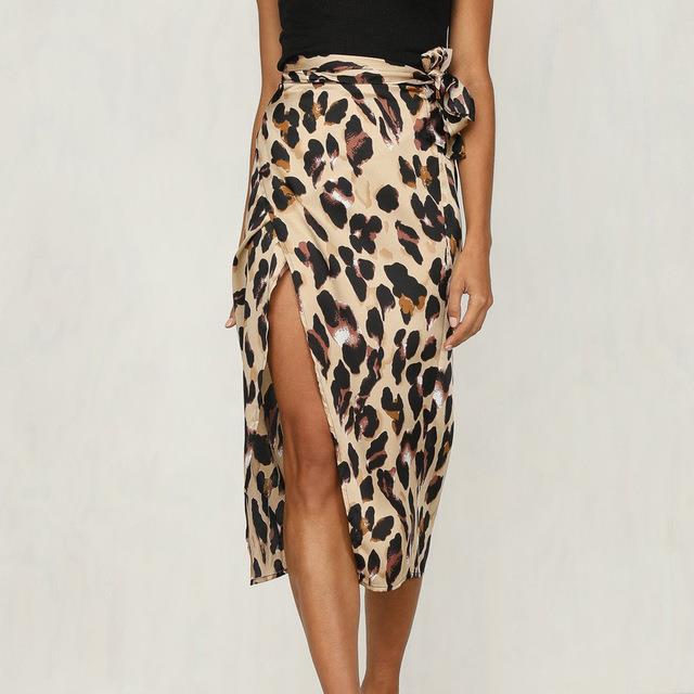 GR | Eleganter Rock mit Leopardenmuster