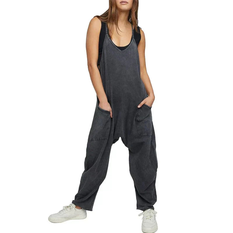 GR | Loose Wide Leg Sleeveless Jumpsuit for Women