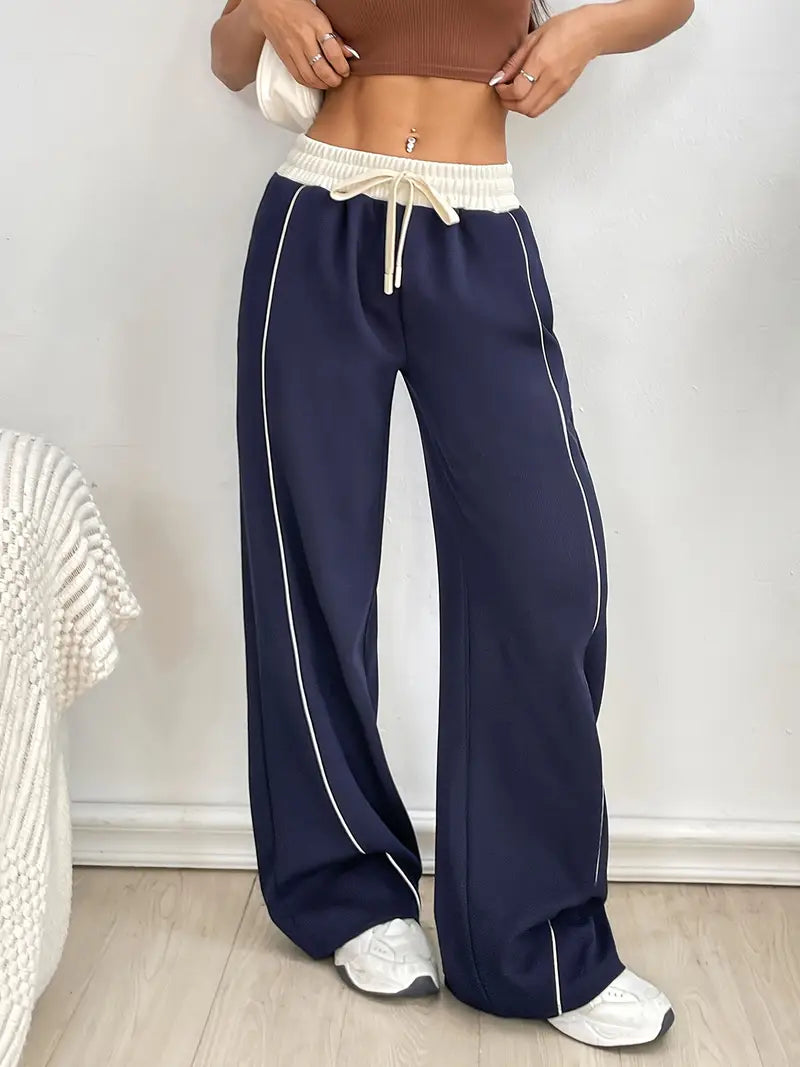 GR | Bequeme Weitbein Jogginghose Mit Stretch Für Damen