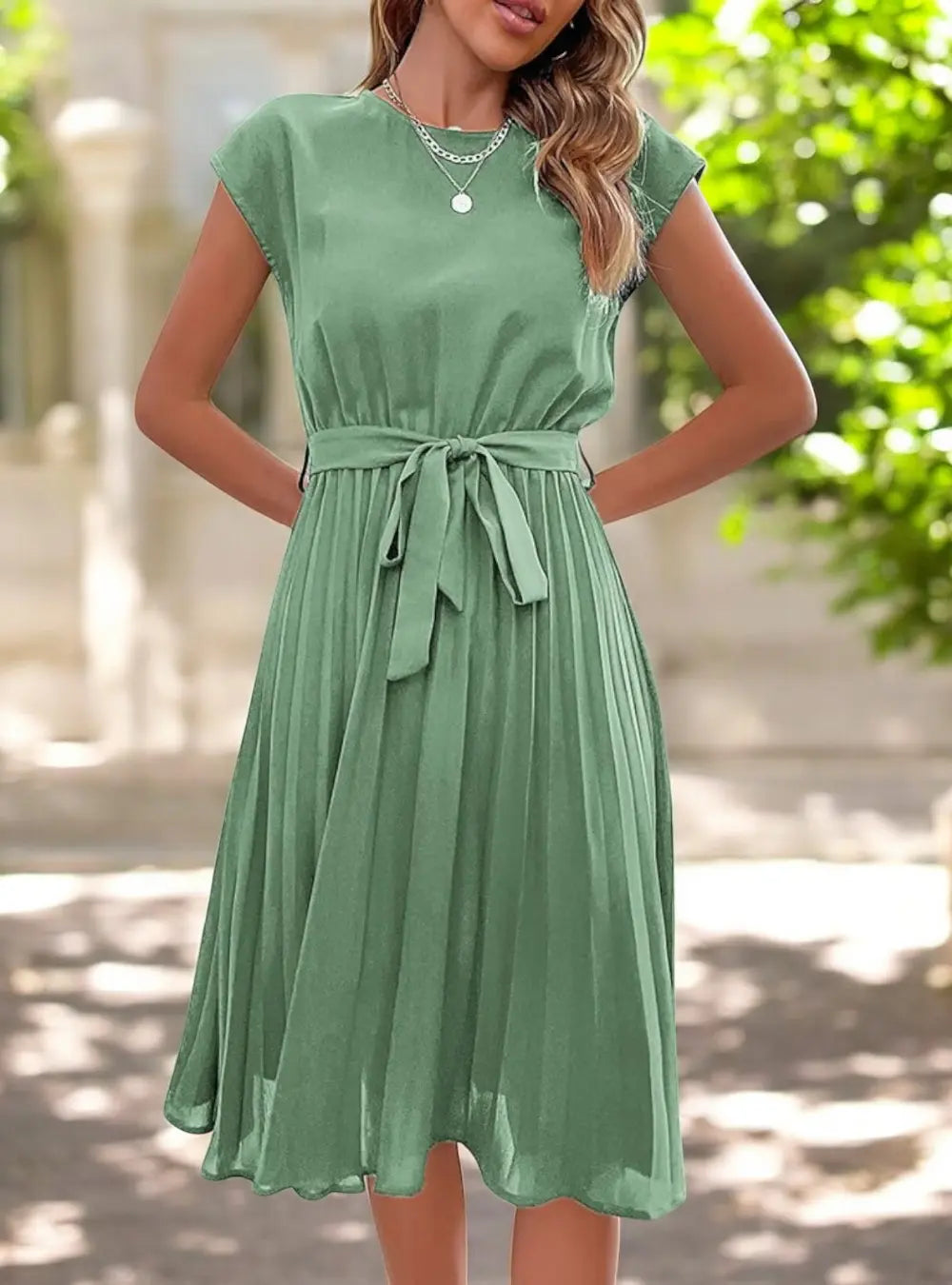 GR | Elegante Midi Sommerkleid