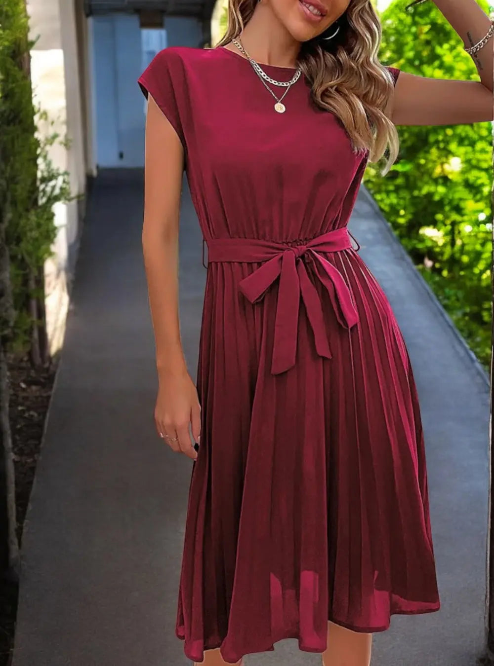 GR | Elegante Midi Sommerkleid