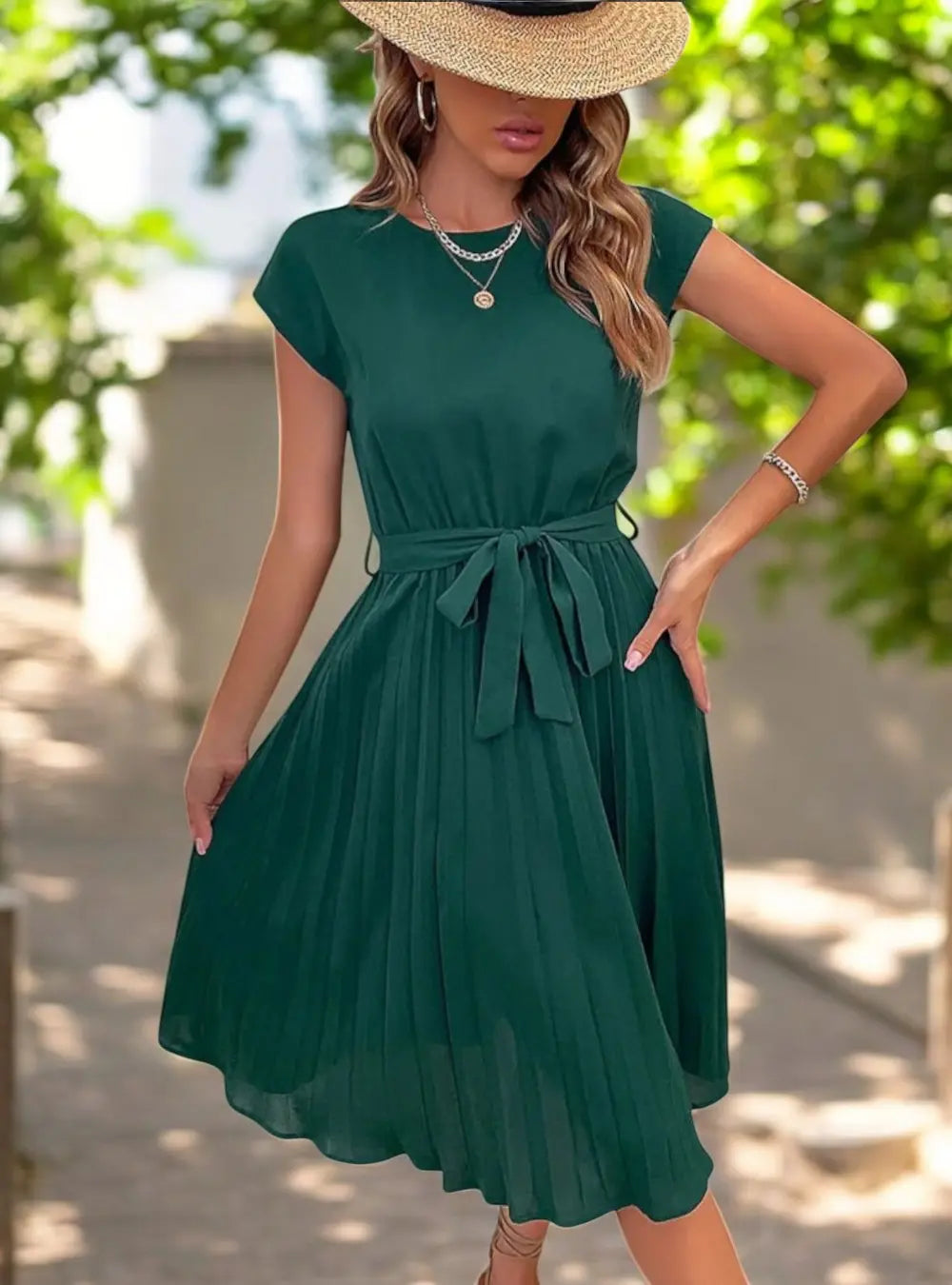 GR | Elegante Midi Sommerkleid