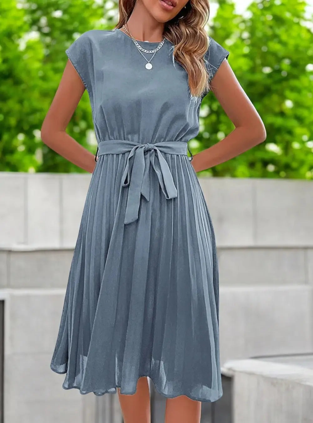 GR | Elegante Midi Sommerkleid