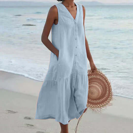 GR | Soft Pink Linen-like Dress