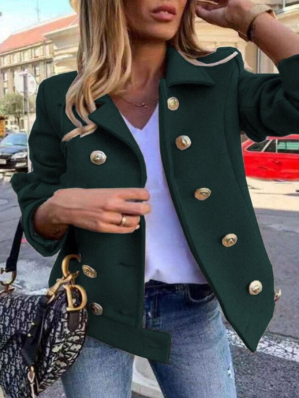 GR - Short designer jacket with gold buttons