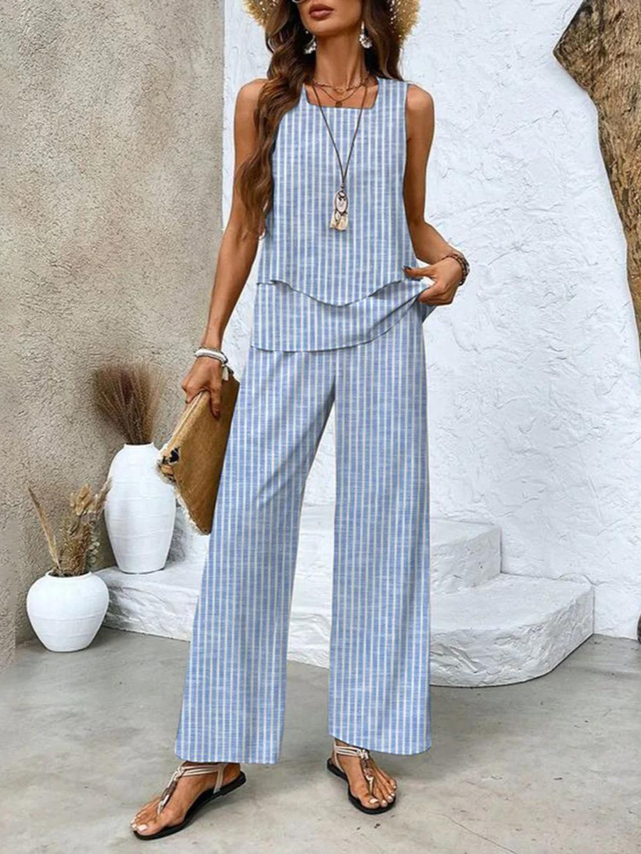 GR | Stylish floral top and pants set