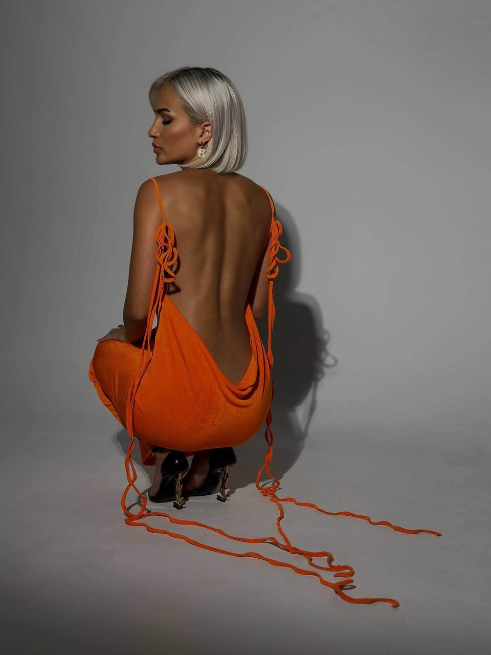 GR | Zeitlos Bare Back Kleid Camisole Kleid