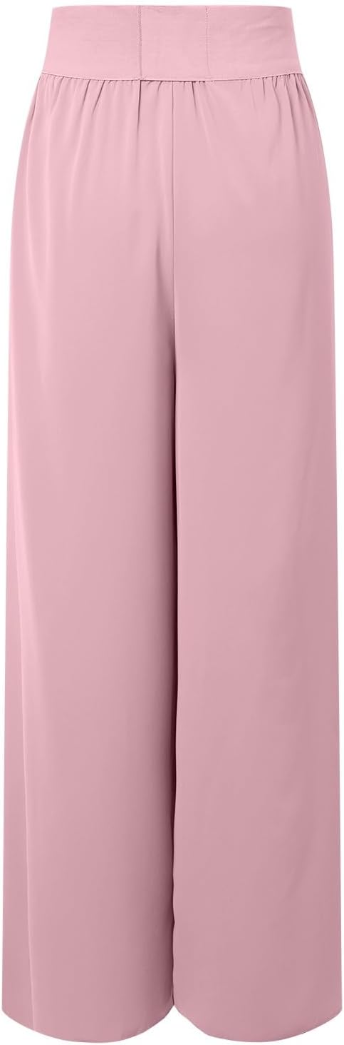 Women's airy culottes with side slits, size