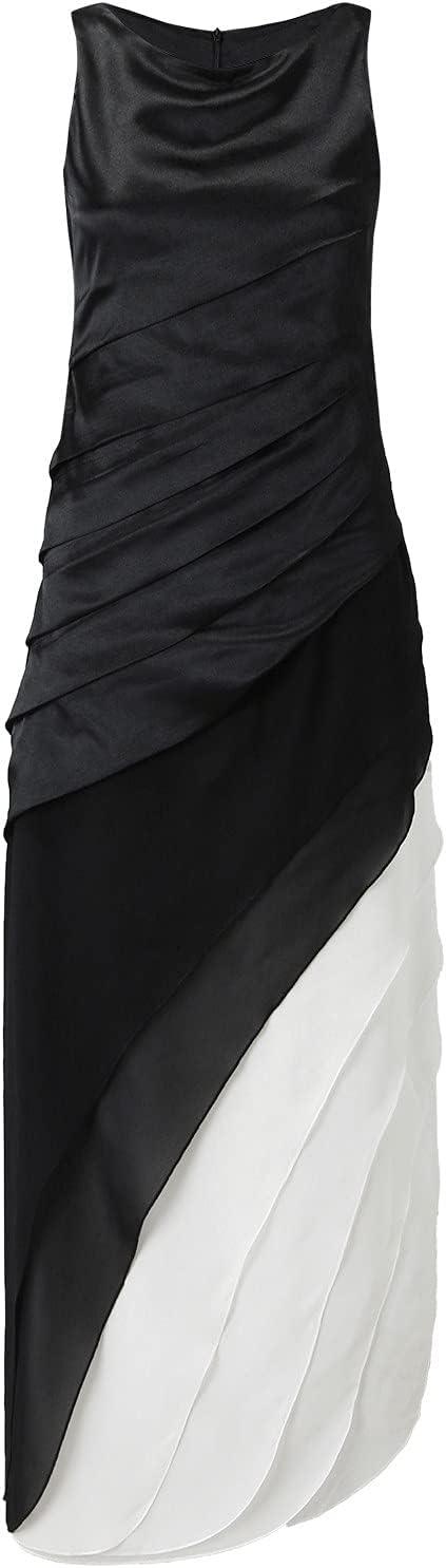 NoirÉlan™ – Elegant evening dress in an ombré look with a flowing layered design