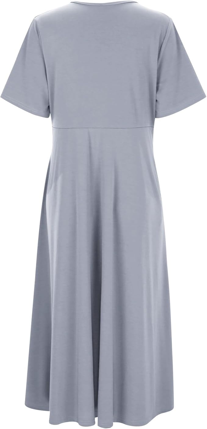 GR | Crossover Midikleid für Damen