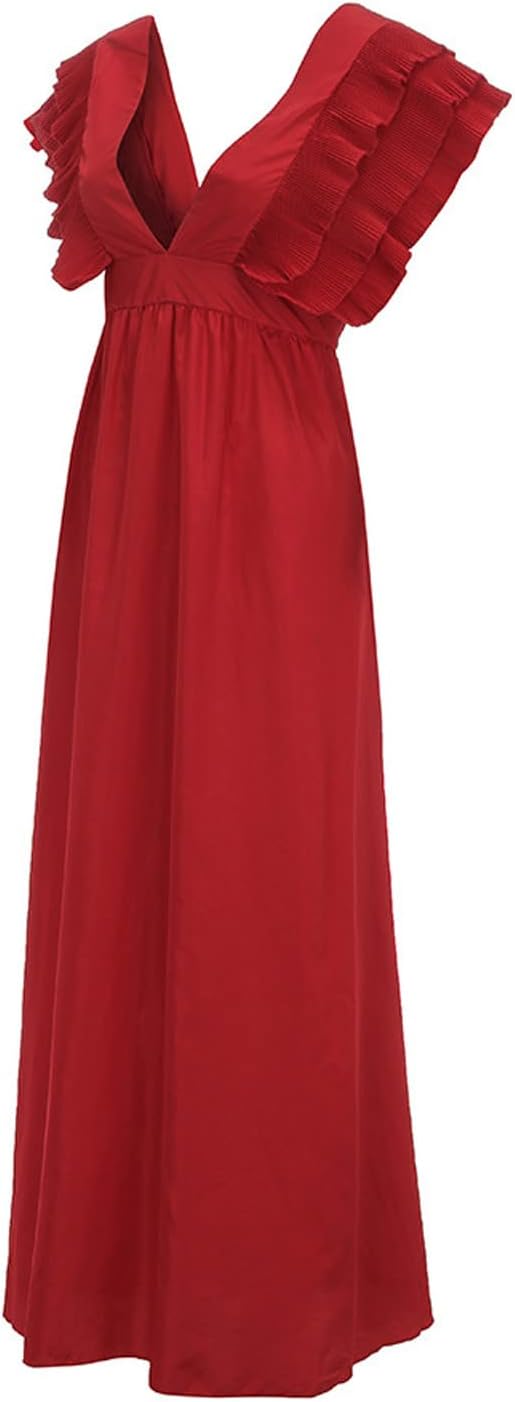 GR - Elegant dress with gathered sleeves