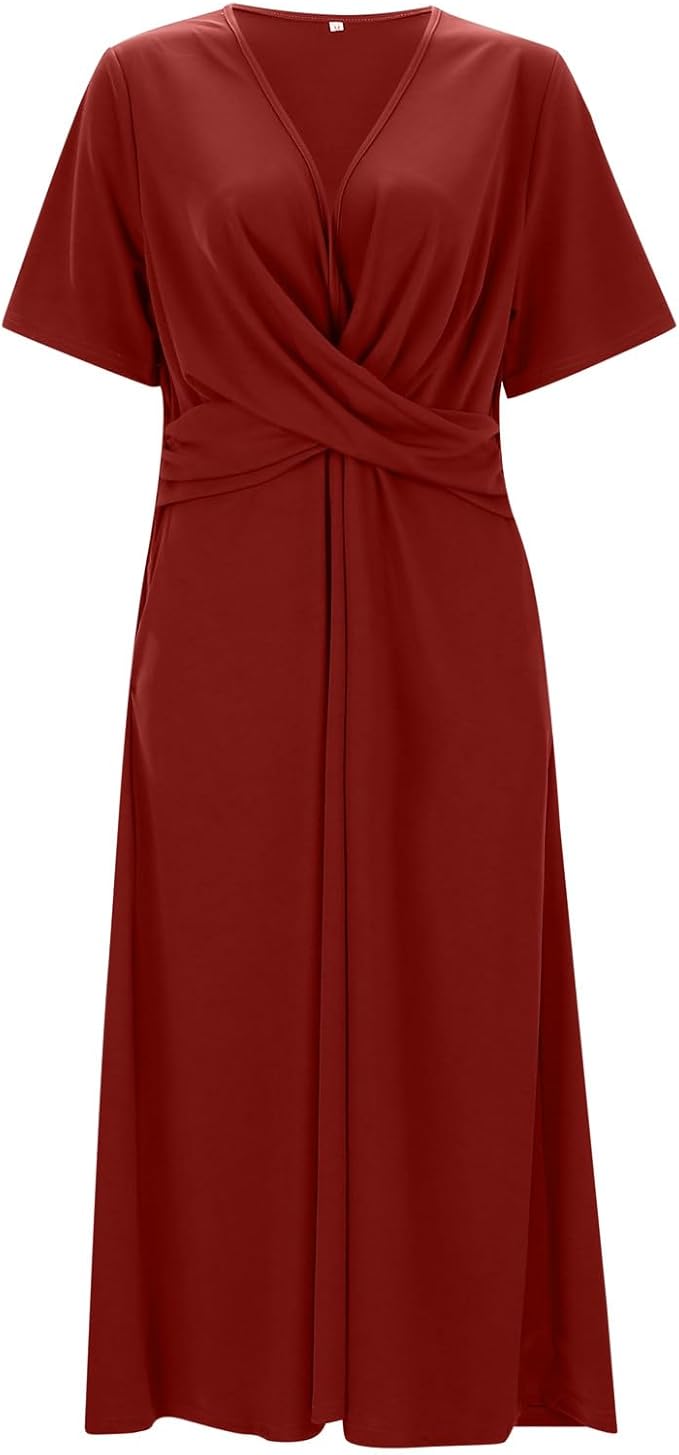 GR | Crossover Midikleid für Damen
