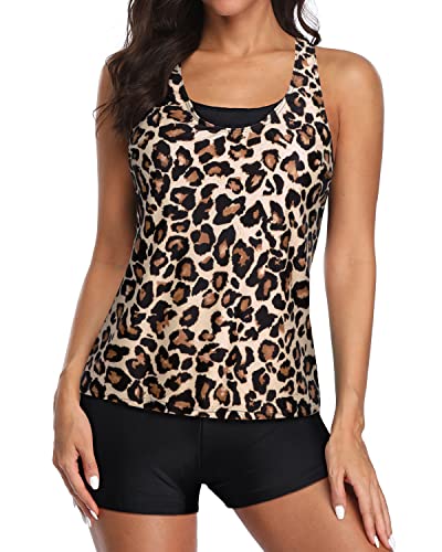 GR | Athletic Sports Bra and Boyshorts 3-Piece Tankini Swimsuits