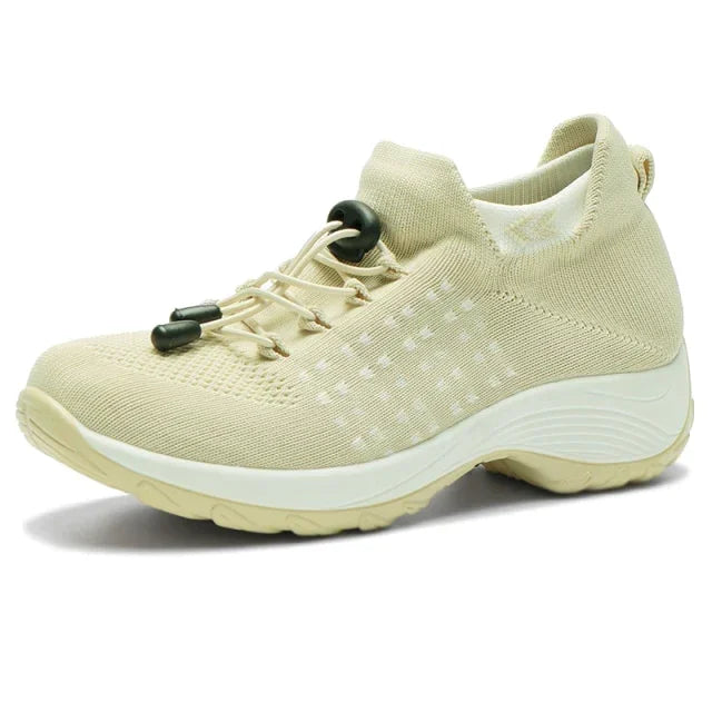 GR - Breathable Slip-On Walking Shoes for Women | Lightweight Mesh Slip-On Hiking Sneakers for Women