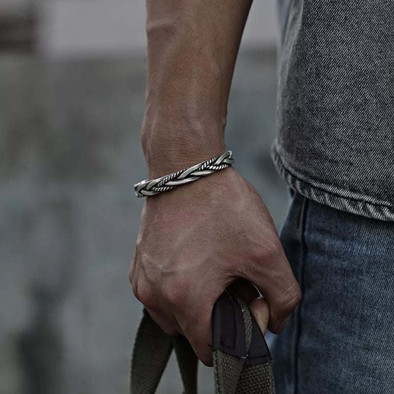 GR | Braided Silver Bracelet