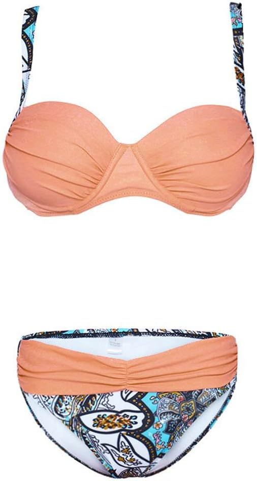 GR - Coral gingham bikini set