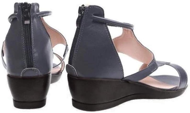 GR | Women's sandal with raised heel and ankle strap