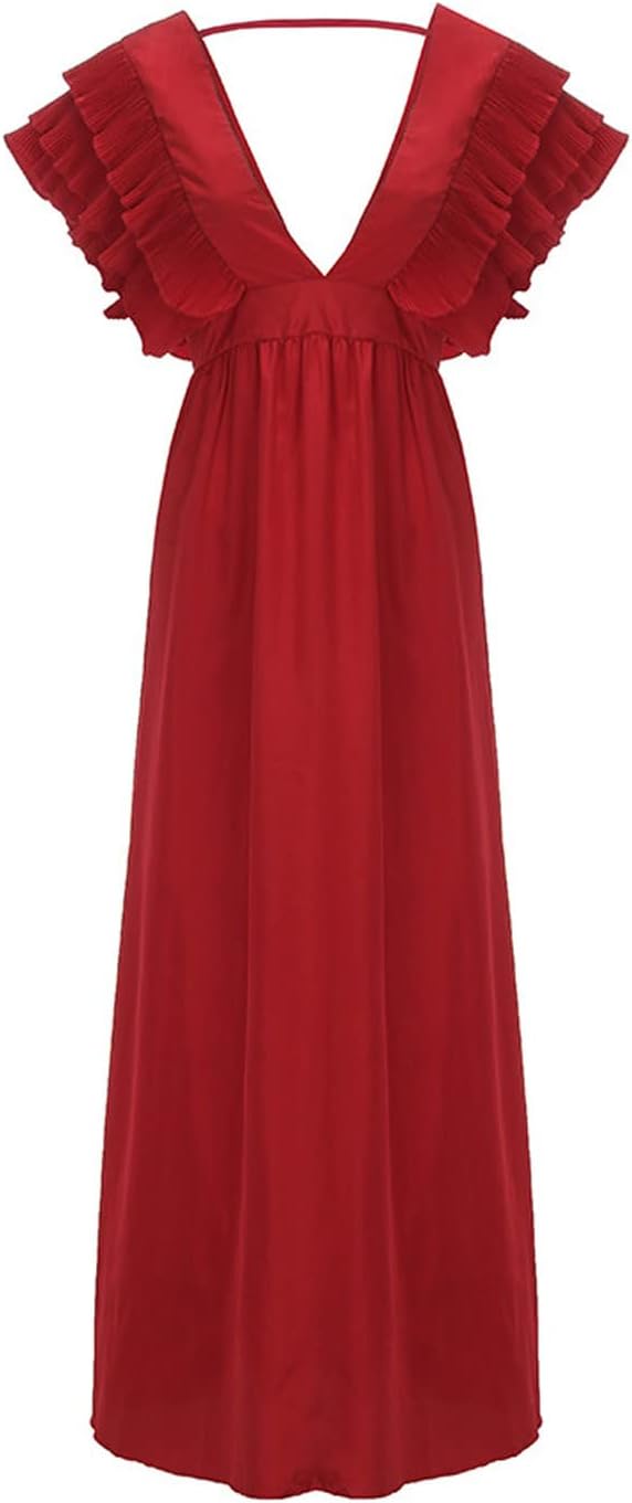 GR - Elegant dress with gathered sleeves
