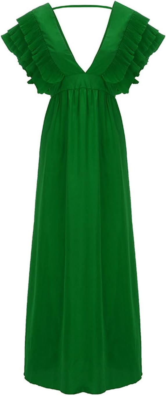 GR - Elegant dress with gathered sleeves