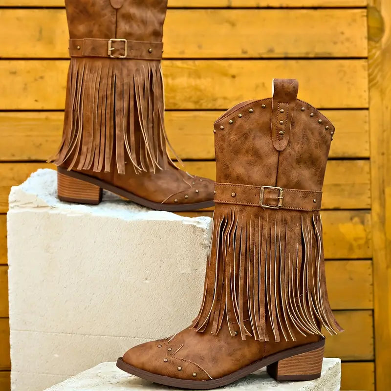 GR | Robust cowboy boots with thick heels