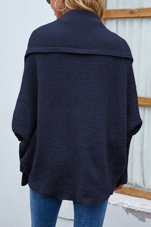 GR | Eleganter Herbst Strickcardigan mit Dolmanärmeln für Frauen
