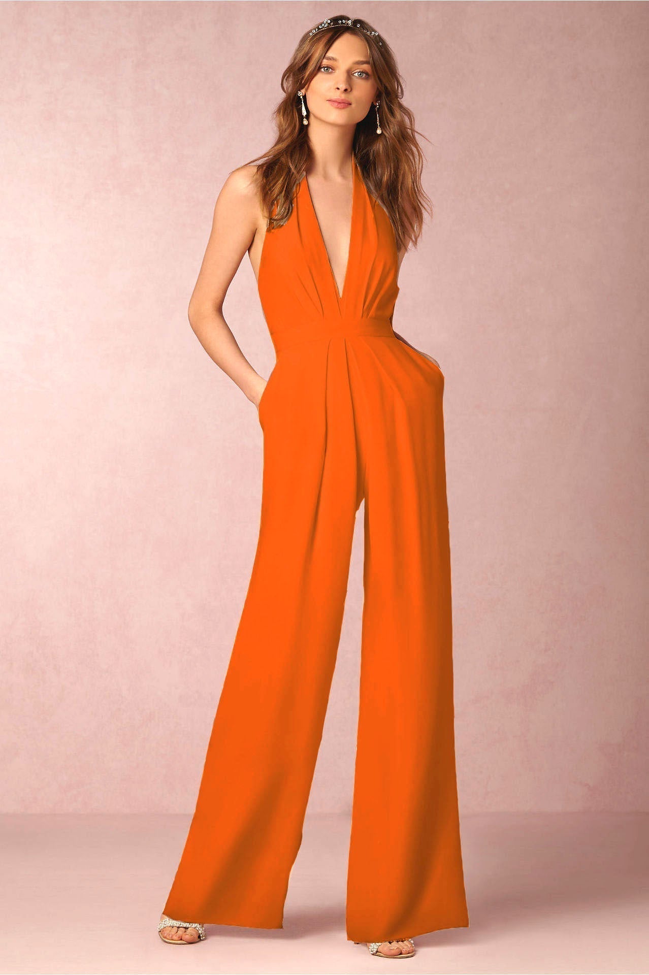 GR | Sleeveless Halterneck Jumpsuit