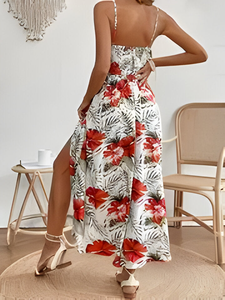 GR | Elegantes Ärmelloses Geteiltes Kleid Für Frauen