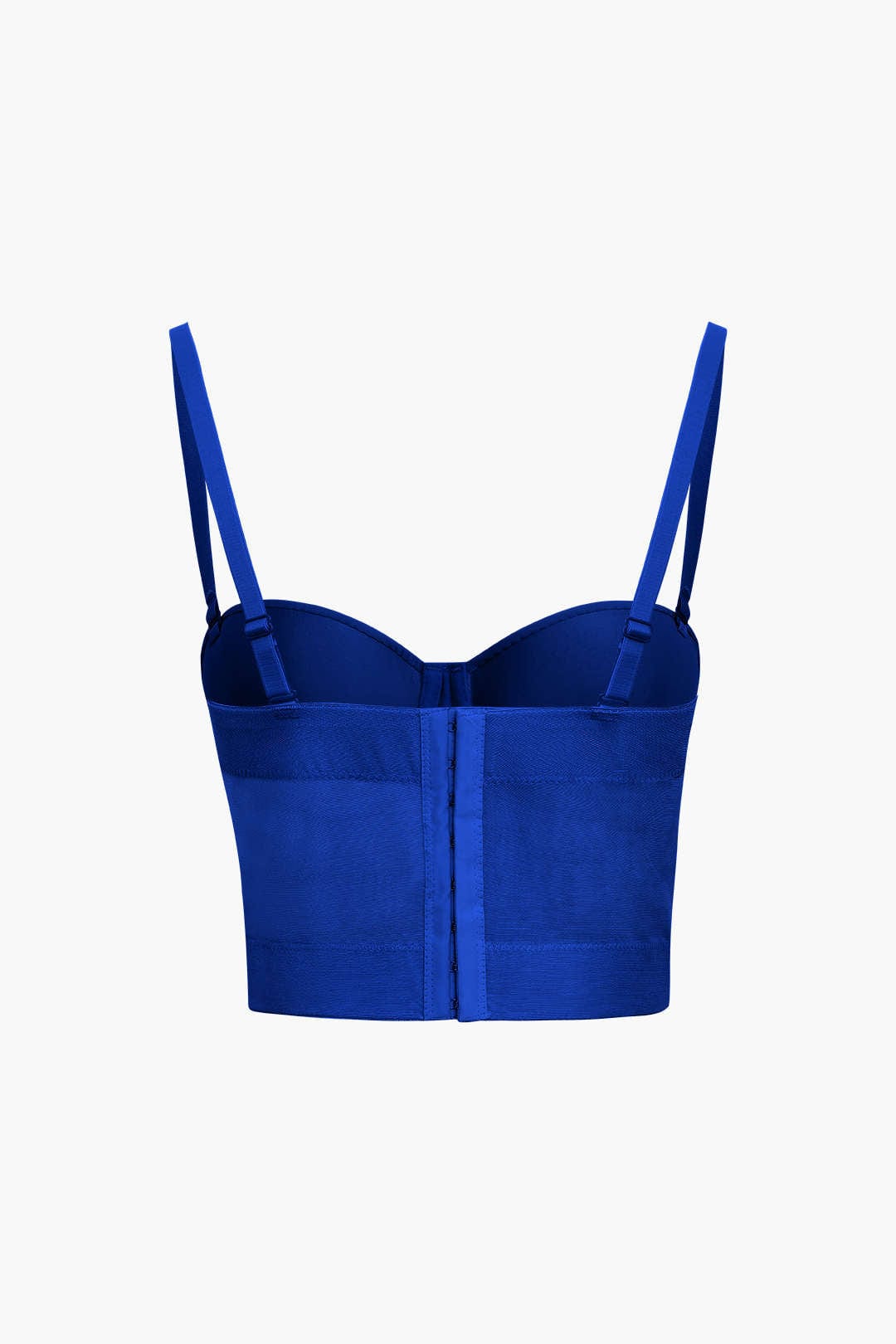 GR | Figure-hugging bustier top with underwire cups and transparent mesh structure