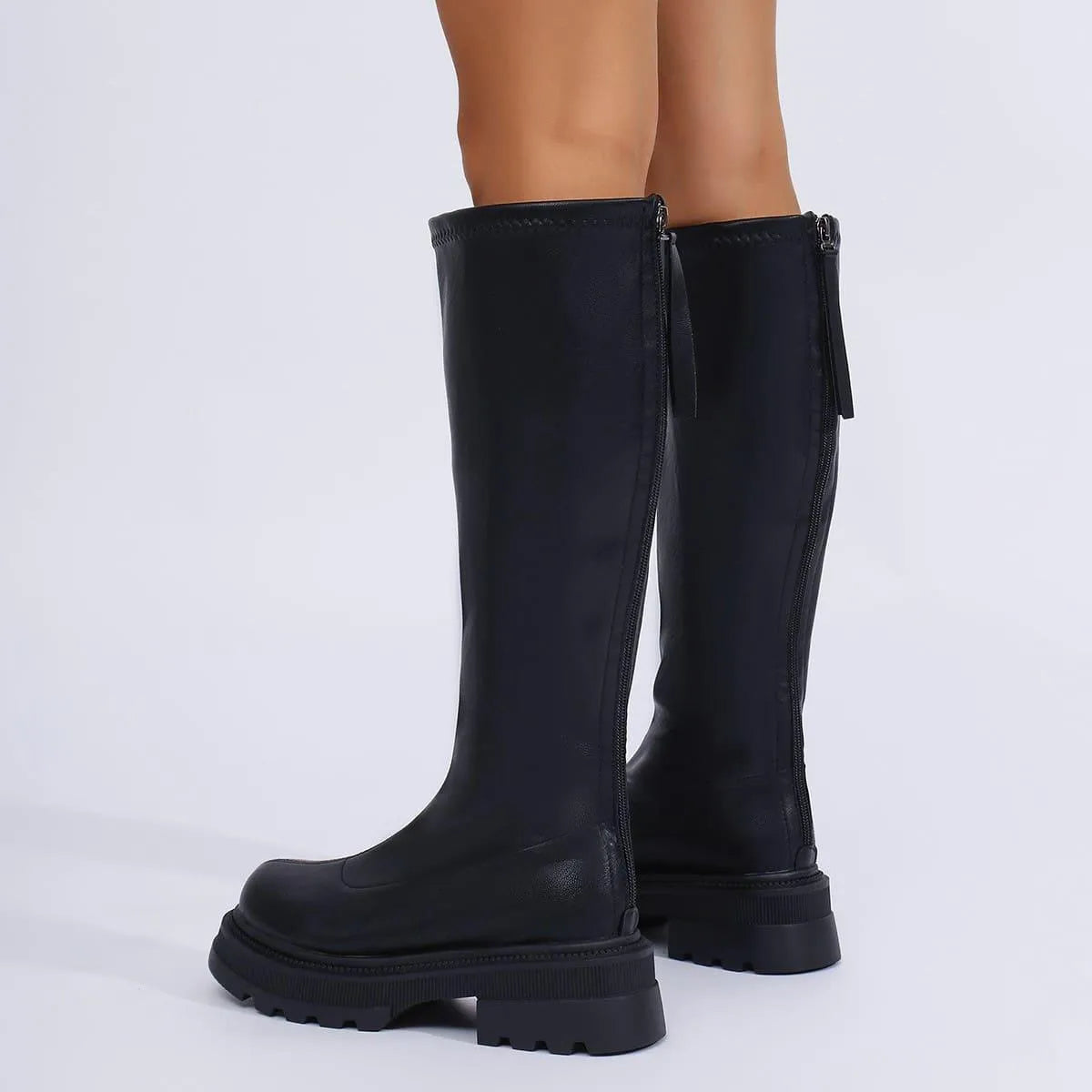 GR | Long ladies lace-up boots casual