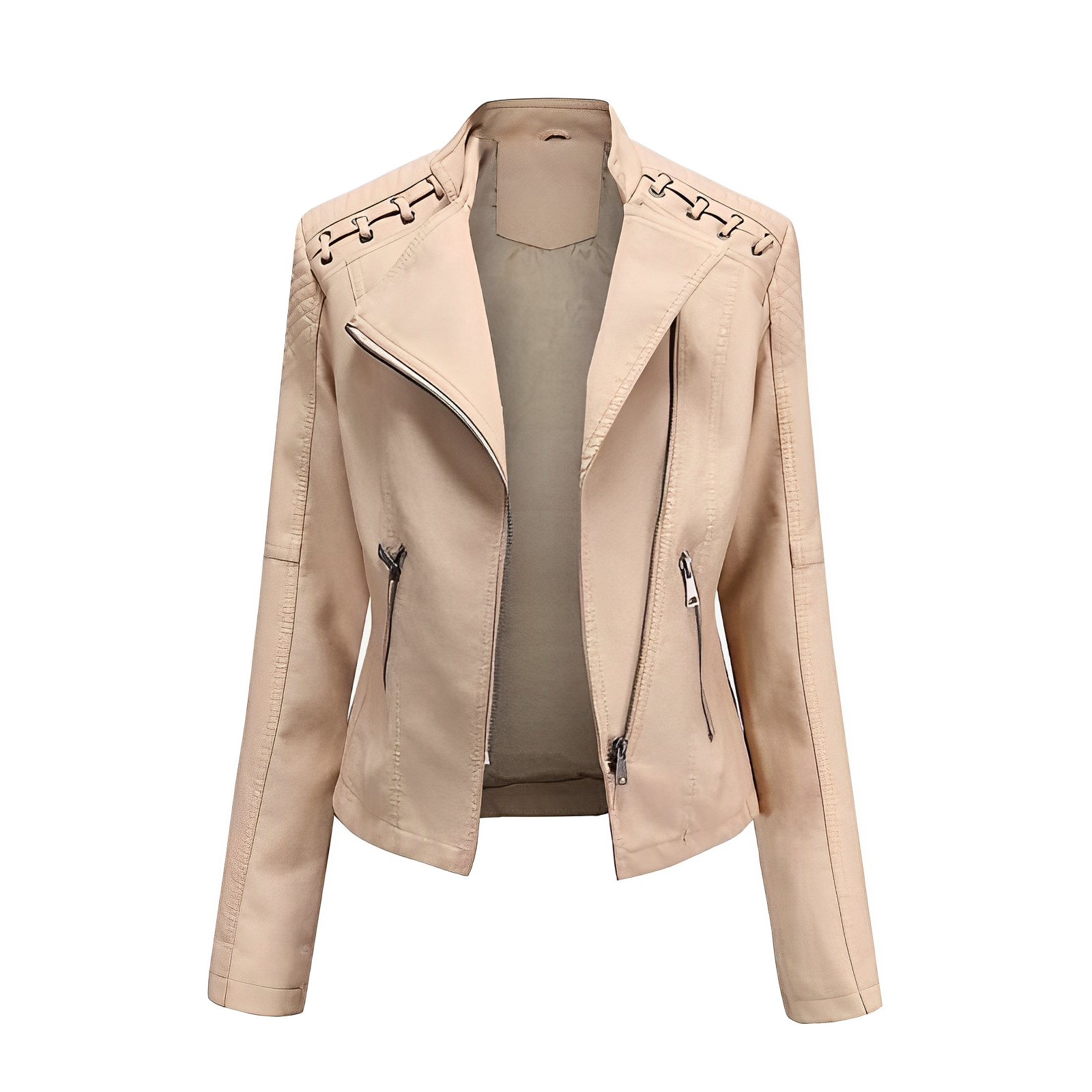 GR Allrounder: The ElegantAura leather jacket