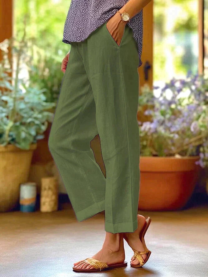 GR | Luftige Damen Leinenhose Für Den Sommer