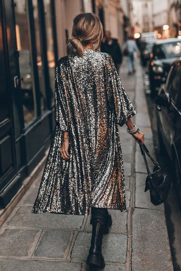 GR | Disco Glamour Sequin Bell Sleeve Kimono