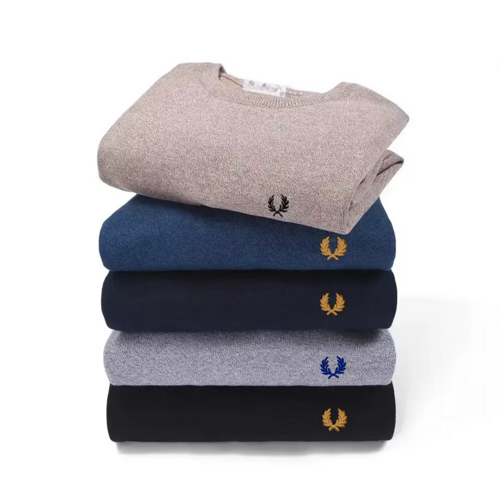 GR | Cozy long-sleeved sweater with a round neck