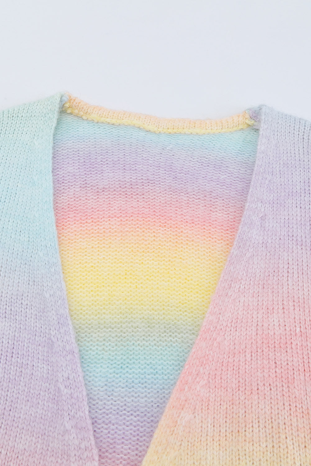GR | Gradient Offene Vorderseite Fallendes Schulter Cardigan