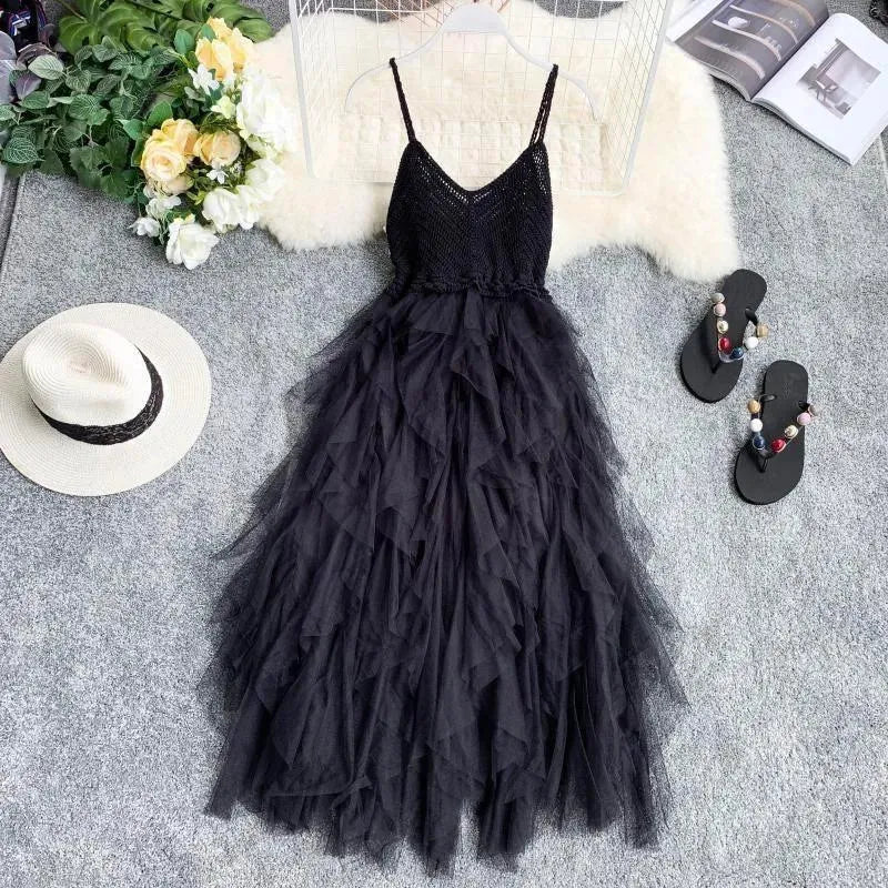 GR | Dress made of mesh loop