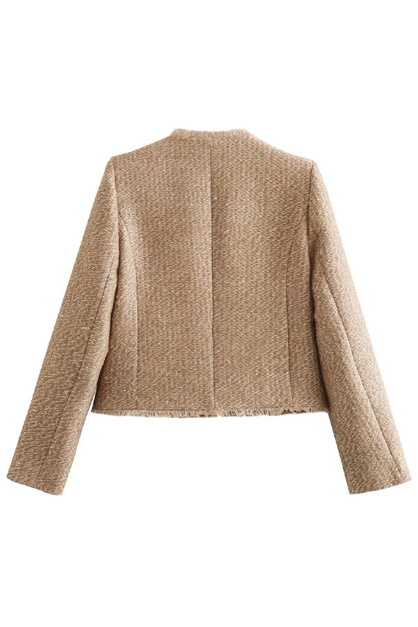 GR | Flosset Jacket with Round Neck and Buttons